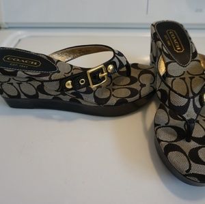Coach Flip Flop Wedges